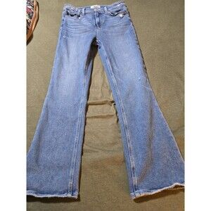 Paige Claudine High Rise Ankle Flare Size 26 Blue Jeans Stretch Denim Women's